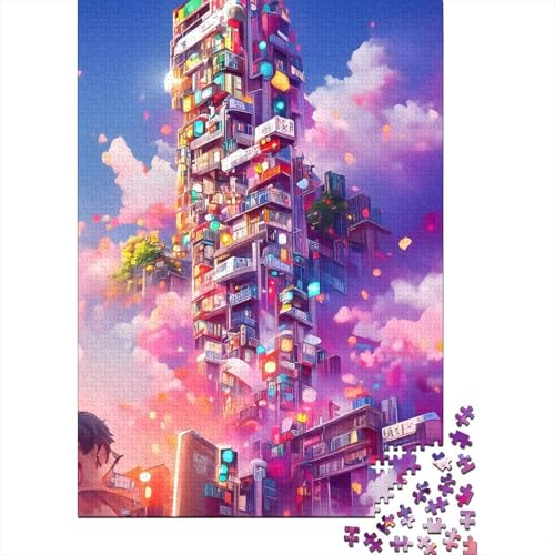 Holzpuzzle, 1000 Teile, für Erwachsene und Jugendliche ab 12 Jahren, 1000 Teile (75 x 50 cm). von POLIUAWS