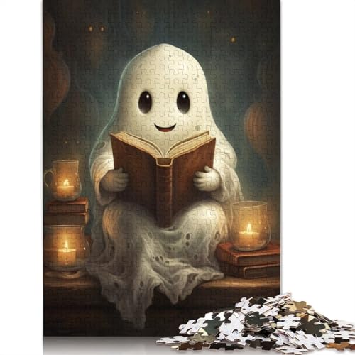 Holzpuzzle 1000 Teile für Erwachsene, Halloween-Geister, Weihnachtsgeschenke, Lernspiel, Herausforderung, Spielzeug, 1000 Teile (75x50cm) von POLIUAWS