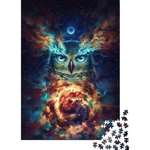 Holzpuzzle Eule für Erwachsene und Jugendliche (ab 12 Jahren), 1000 Teile (38 x 26 cm) von POLIUAWS