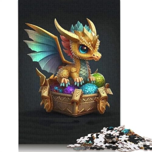 Holzpuzzle für Erwachsene, 1000 Teile, Babydrachen, Halloween-Puzzle, 75 x 50 cm, 1000 Teile Holzpuzzle für Erwachsene, 1000 Teile, Babydrachen, Halloween-Puzzle, 75 x 50 cm, 1000 Teile von POLIUAWS