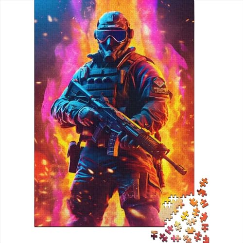 Holzpuzzle für Erwachsene, 1000 Teile, Lernspiel für Erwachsene, Herausforderungsspielzeug, 1000 Teile (75 x 50 cm) von POLIUAWS