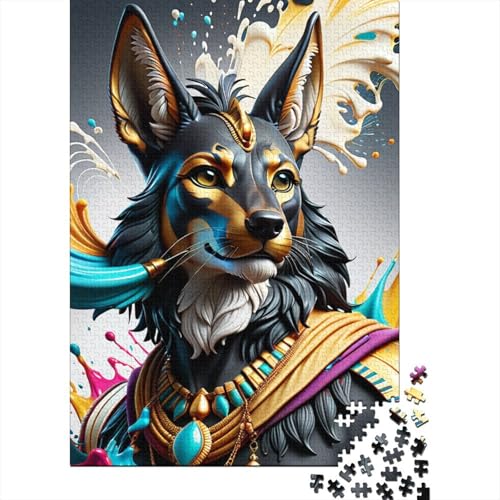 Holzpuzzle für Erwachsene und Jugendliche, Motiv: Hund, 1000 Teile (75 x 50 cm) von POLIUAWS