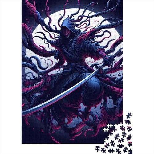 Holzpuzzle für Erwachsene und Jugendliche, Spektralsamurai, 1000 Teile (75 x 50 cm) von POLIUAWS