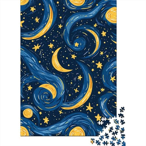 Holzpuzzle mit 1000 Teilen des Mondes für Erwachsene und Jugendliche (ab 12 Jahren), 1000 Teile (75 x 50 cm) von POLIUAWS