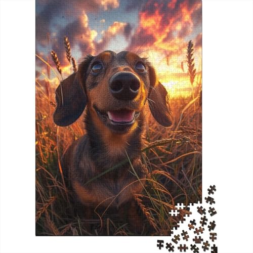 Hundepuzzle, 1000 Teile, für Erwachsene und Jugendliche, nachhaltiges Papierpuzzle für Erwachsene, 1000 Teile (38 x 26 cm) von POLIUAWS