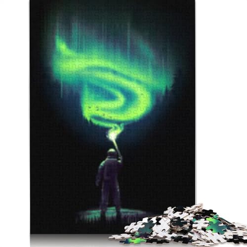 Illuminate Aurora Puzzle für Erwachsene, 1000 Teile Puzzle für Erwachsene und Jugendliche, Familienspiel, 1000 Teile (38x26cm) von POLIUAWS