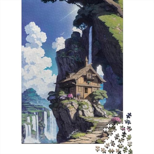 Japanisches Papierpuzzle für Erwachsene, 1000 Teile, ideal für Halloween, 38 x 26 cm. von POLIUAWS