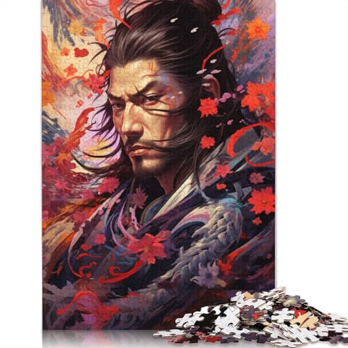 Japanisches Sakura-Krieger-Puzzle, Familienspaß, rechteckiges Papierpuzzle für Kinder und Erwachsene ab 12 Jahren, Geburtstagsgeschenk, 1000 Teile (75 x 50 cm) von POLIUAWS