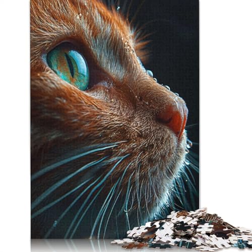 Katzenauge-Puzzle mit 1000 Teilen für Erwachsene | Familienspaß-Puzzles für Erwachsene, Geschenke, Denkspiele, 1000 Teile (75 x 50 cm) von POLIUAWS