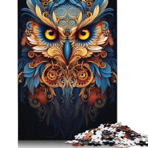 Kirschblüten- und Panda-Puzzle, 100% recyceltes Kartonpapier, rechteckiges Puzzle für Erwachsene und Kinder, 1000 Teile (75 x 50 cm) von POLIUAWS