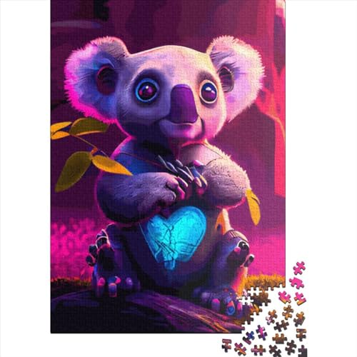 Koala-Puzzle, 1000 Teile, Papierpuzzle für Erwachsene, Jugendliche, Männer und Frauen, Geschenk, 1000 Teile (38 x 26 cm) von POLIUAWS