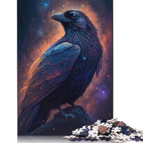 Krähen-Puzzles für Erwachsene ab 18 Jahren, Lernspiele, Puzzle für Erwachsene und Kinder, 1000 Teile (75 x 50 cm) von POLIUAWS