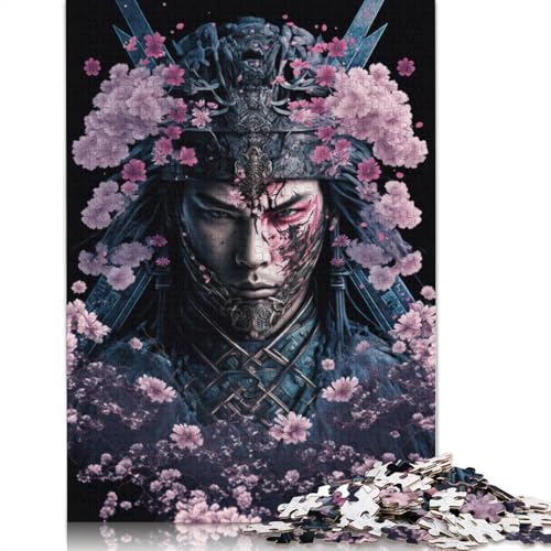 Kunst-Puzzle mit japanischem Ninja-Motiv, freundliche Materialien, 100% recycelter Karton, Puzzle für Erwachsene und Kinder, 1000 Teile (75 x 50 cm) von POLIUAWS