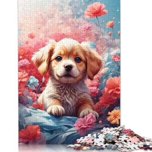Labrador Puppy Puzzle 1000-teilige Schwer Puzzle Spielzeug Lernspiel Impossible Herausforderung Spielzeug Für Erwachsene Und Kinder in Bewährter 1000pcs (75x50cm) von POLIUAWS