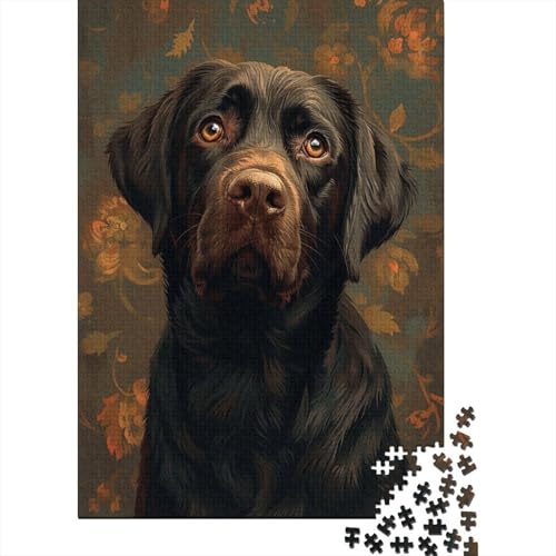 Labrador Retriever Puzzle, 1000 Teile, Papier, für Erwachsene und Jugendliche ab 12 Jahren, 1000 Teile (38 x 26 cm) von POLIUAWS