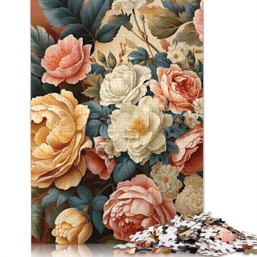 Lebendiges Blumenpuzzle für Erwachsene, 1000 Teile, für Jugendliche, Lernspiel, Spielzeug, 1000 Teile (38 x 26 cm) von POLIUAWS