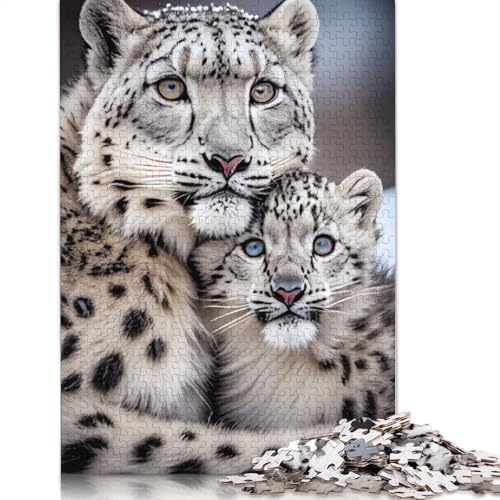 Leopard Puzzle 1000-teilige Schwer Puzzle Spielzeug Pädagogisches Spiel Impossible Herausforderung Spielzeug Für Erwachsene Kinder 1000pcs (75x50cm) von POLIUAWS