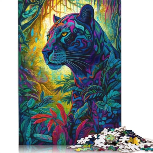 Leoparden-Puzzles für Erwachsene, schwierige, Harte Denksportaufgaben für Erwachsene und Kinder, 1000 Teile (75 x 50 cm) von POLIUAWS