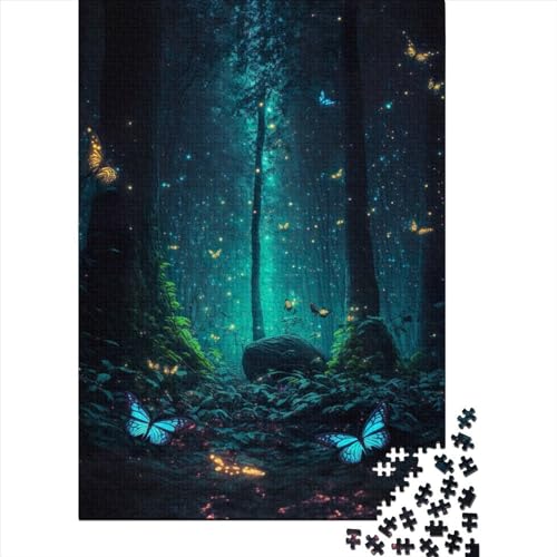Lumi-Schmetterlings-Puzzle, 1000 Teile, für Erwachsene, Jugendliche, ab 12 Jahren, 1000 Teile (38 x 26 cm) < von POLIUAWS