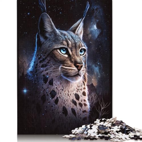 Lynx Galaxy 1000-teiliges Puzzle für Erwachsene, anspruchsvolle und knifflige Puzzles für Erwachsene und Kinder, 1000 Teile (75 x 50 cm) von POLIUAWS