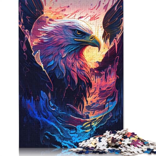 Magical Eagle Puzzles 1000 Teile Schwer Puzzle Spielzeug Pädagogisches Spiel Impossible Herausforderung Spielzeug Für Erwachsene Kinder 1000pcs (38x26cm) von POLIUAWS
