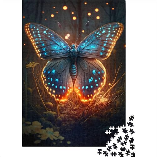 Magische Schmetterlings-Puzzles für Erwachsene, 1000 Teile Puzzle für Teenager, Lernspiel, Spielzeug, Weihnachtsgeschenke, 1000 Teile (75 x 50 cm) von POLIUAWS