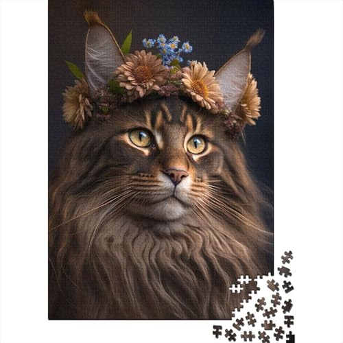 Maine Coon 654 Puzzle für Erwachsene, 1000 Teile, Halloween-Puzzle, einzigartige Heimdekoration und Geschenke, 75 x 50 cm Maine Coon 654 Puzzle für Erwachsene, 1000 Teile, Halloween-Puzzle, einzigartige Heimdekoration und Geschenke, 75 x 50 cm von POLIUAWS
