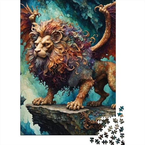 Manticore Puzzle 1000 Teile Holzpuzzle für Erwachsene Lernspiel Herausforderung Spielzeug 1000 Teile (75x50cm) von POLIUAWS