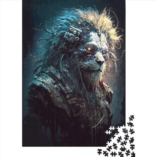 Mechanisches Puzzle 1000 Teile Löwe für Erwachsene, Papierpuzzle für Erwachsene und Jugendliche ab 12 Jahren, 1000 Teile (38x26cm) von POLIUAWS