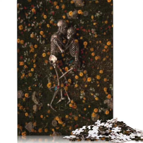Memento Mori Holzpuzzle, 1000 Teile, für Erwachsene, 1000 Teile (75 x 50 cm) von POLIUAWS
