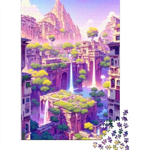 Morgenspaziergang 1000 Teile Papier Puzzle für Erwachsene Puzzle Weihnachtsgeschenke Lernspiel Herausforderung Spielzeug 1000 Teile (38x26cm) von POLIUAWS