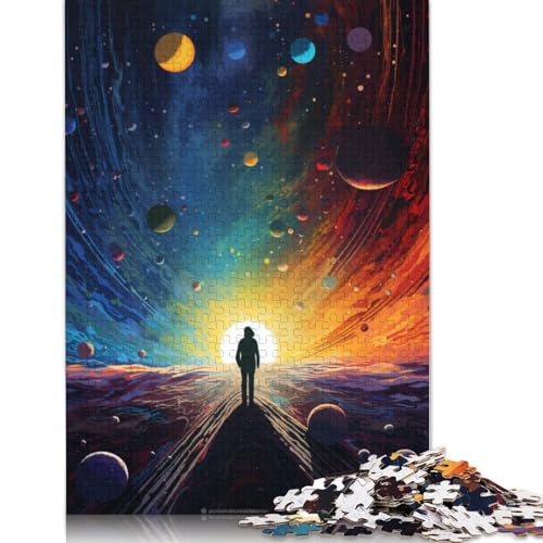 Nachtansicht unter dem Sternenhimmel0 Puzzlefreundliche Materialien, 100% recycelter Karton, Puzzle für Erwachsene und Kinder, 1000 Teile (38 x 26 cm) von POLIUAWS
