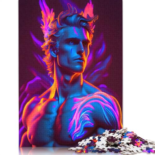Neon Apollo Puzzles 1000 Teile Schwer Puzzle Spielzeug Lernspiel Impossible Herausforderung Spielzeug Für Erwachsene Und Kinder in Bewährter 1000pcs (75x50cm) von POLIUAWS