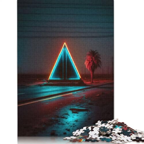 Neon Portal V1 Puzzle 1000-teilige Schwer Puzzle Spielzeug Lernspiel Impossible Herausforderung Spielzeug Für Erwachsene Kinder 1000pcs (75x50cm) von POLIUAWS