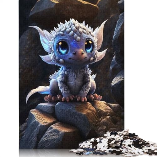 Niedliche Drachen Puzzle für Erwachsene, 1000 Teile Puzzle für Jugendliche ab 12 Jahren, Geschenke für Heiligabend, 1000 Teile (38x26cm) von POLIUAWS
