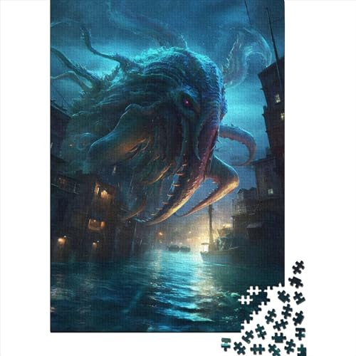Nightmare Titan 1000-teiliges Puzzle für Erwachsene aus schwerem Papier für Erwachsene Weihnachtsgeschenke 1000 Teile (38 x 26 cm) von POLIUAWS