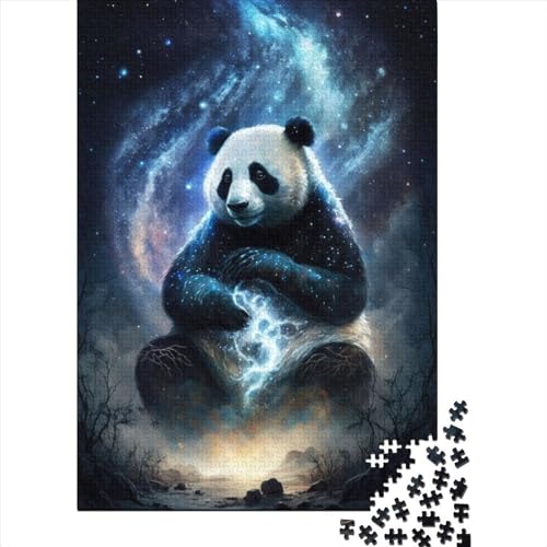 Panda Art Puzzle 1000 Teile für Erwachsene, Puzzle für Erwachsene, Halloween-Geschenk ab 14 Jahren, 1000 Teile (38x26cm) von POLIUAWS