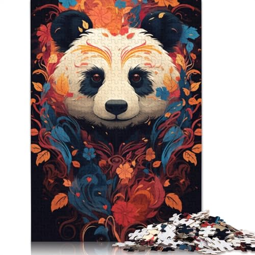 Panda-Puzzle, Denksportaufgabe, 100% recycelter Karton, Puzzle für Kinder und Erwachsene ab 12 Jahren, 1000 Teile (38 x 26 cm) von POLIUAWS