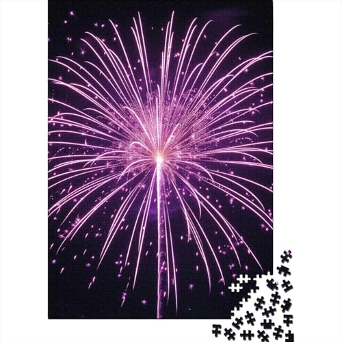 Papierpuzzle, 1000 Teile, Feuerwerk, Kinderpuzzle, Lernspiel für Erwachsene und Jugendliche, 1000 Teile (38 x 26 cm) von POLIUAWS