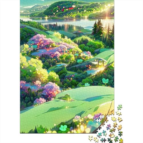 Papierpuzzle für den Morgenspaziergang, 1000 Teile, für Erwachsene, Lernspiel, Herausforderung, Weihnachtsgeschenk, 1000 Teile (38 x 26 cm) von POLIUAWS