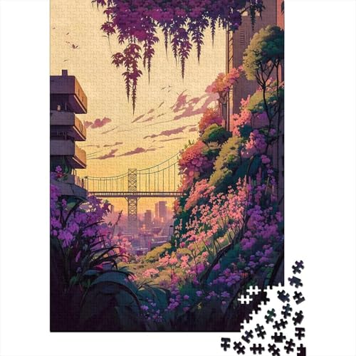 Papierpuzzle im japanischen Stil, 1000 Teile, für Erwachsene und Jugendliche ab 12 Jahren, 1000 Teile (38 x 26 cm). von POLIUAWS