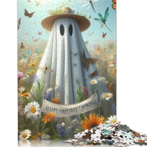 Papierpuzzle mit 1000 Stück Halloween-Geistern für Erwachsene und Jugendliche ab 12 Jahren, 1000 Teile (38 x 26 cm). von POLIUAWS