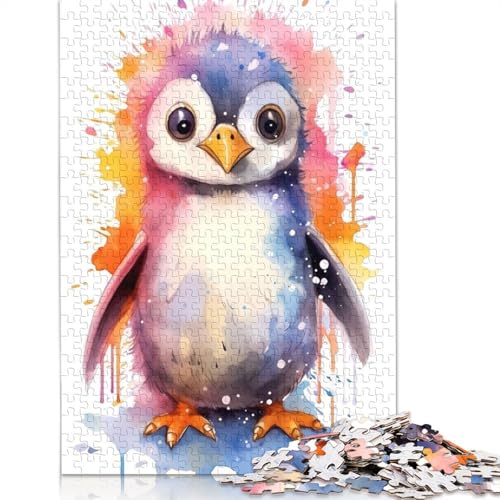 Penguin Sweet 1000-teiliges Puzzle, Familienspaß für Erwachsene und herausforderndes Spiel, Spiele zum Stressabbau und einzigartige Geschenke, 1000 Teile (75 x 50 cm) von POLIUAWS