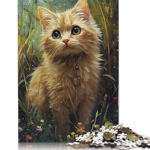 Perserkatzen-Puzzle, einzigartige Heimdekoration, 100% recycelter Karton, Puzzle für Erwachsene, 1000 Teile (38 x 26 cm) von POLIUAWS