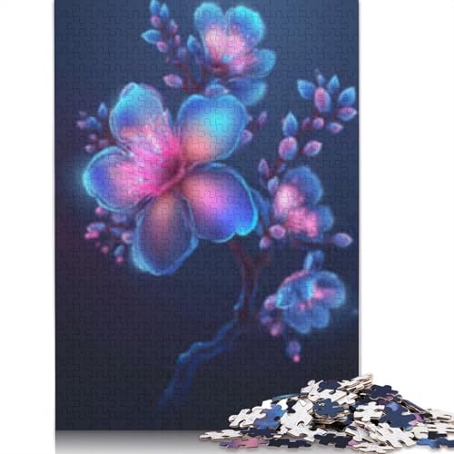 Pflaumenblumenpuzzle für Erwachsene, 1000-teiliges Puzzle für Jugendliche ab 12 Jahren, Geschenke für Heiligabend, 1000 Teile (75x50cm) von POLIUAWS