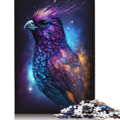 Phoenix Bird Space Puzzle 1000 Teile, Relax Challenge Toy, Schwierige Puzzles für Kinder, 1000 Stück (75 x 50 cm) von POLIUAWS