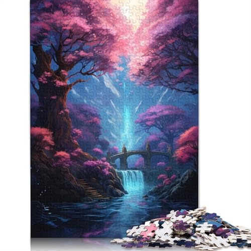 Pink Forest Puzzle, anpassbare Bilder, 100% recycelter Karton, Puzzle für Kinder und Erwachsene ab 12 Jahren, einzigartiges Geschenk, 1000 Teile (38 x 26 cm) von POLIUAWS