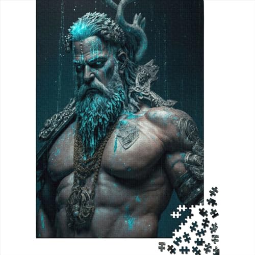 Poseidon-Puzzle, 1000 Teile, für Erwachsene und Jugendliche, Lernspiele für Zuhause, Bastelspielzeug, 1000 Teile (38 x 26 cm) von POLIUAWS