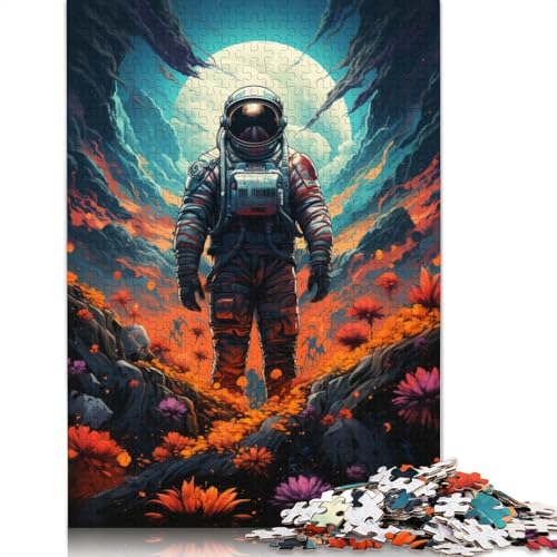 Psychedelia für Astronauten, Puzzle, Lernspiele, Familienaktivitäten, Premium-Puzzle aus Karton für Frauen und Männer, 1000 Teile (38 x 26 cm) von POLIUAWS
