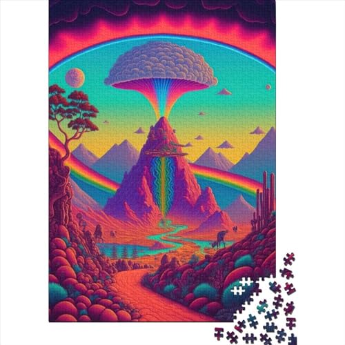 Psychedelisches Puzzle, 1000 Teile für Erwachsene, Halloween-Puzzle, einzigartige Heimdekoration und Geschenke, 75 x 50 cm Psychedelisches Puzzle, 1000 Teile für Erwachsene, Halloween-Puzzle, einzigartige Heimdekoration und Geschenke, 75 x 50 cm von POLIUAWS